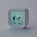 温湿度付きデジタル時計（ＷＨ、スクエア）