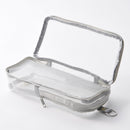 縦にも横にも使えるメッシュペンケース（平型、ＧＹ）