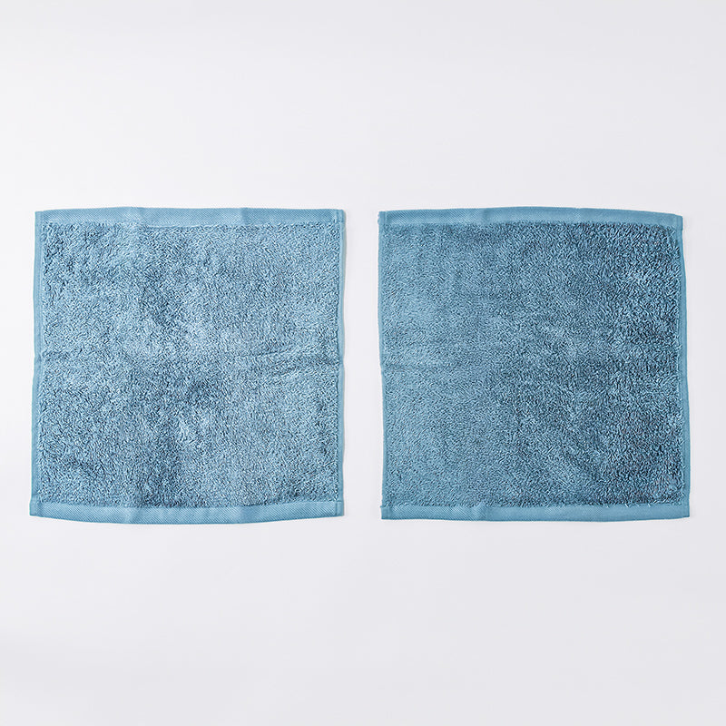 Buffer ハンドタオル ブルー FLUFFY TOWELやわらかハンドタオル2枚組（BL） - 100均
