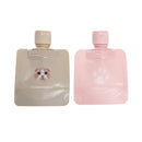 詰め替え容器、２個（もちまる日記）ピンク、ベージュ