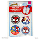 ひだり・みぎ目印シール（スパイディ）