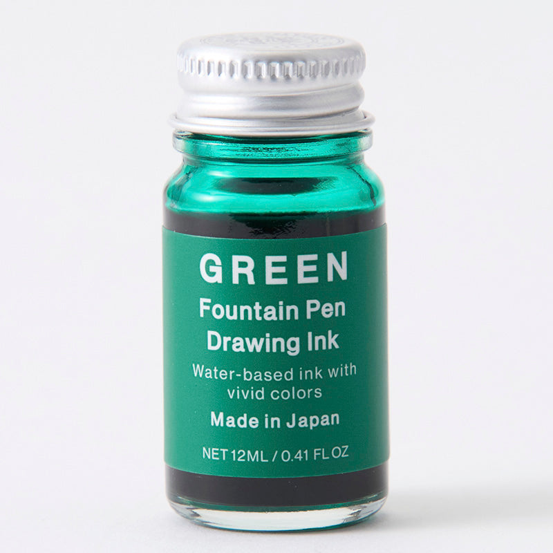 彩色インキ　緑色（ガラスペン、万年筆用）