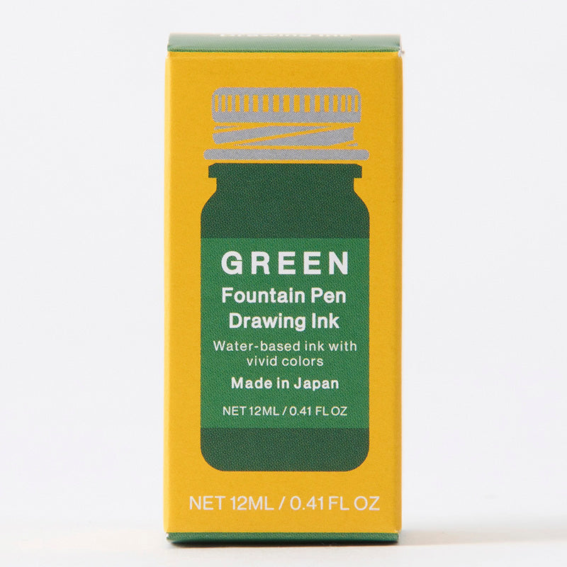 彩色インキ　緑色（ガラスペン、万年筆用）