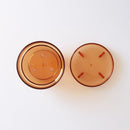 トレイ付植木鉢（クリアアンバー）