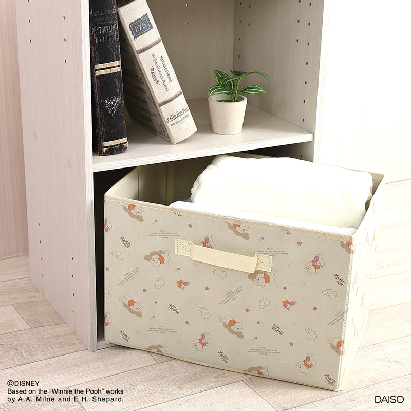 不織布折りたたみ収納、カラーＢＯＸ対応（くまのプーさん）ＤＣ９