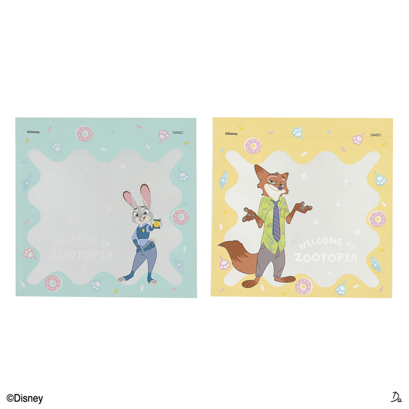 フロストジップバッグ、４枚（ズートピア）