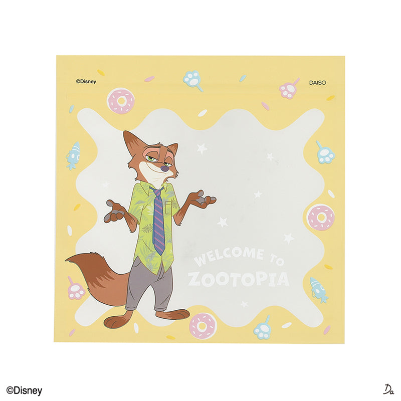 フロストジップバッグ、４枚（ズートピア）