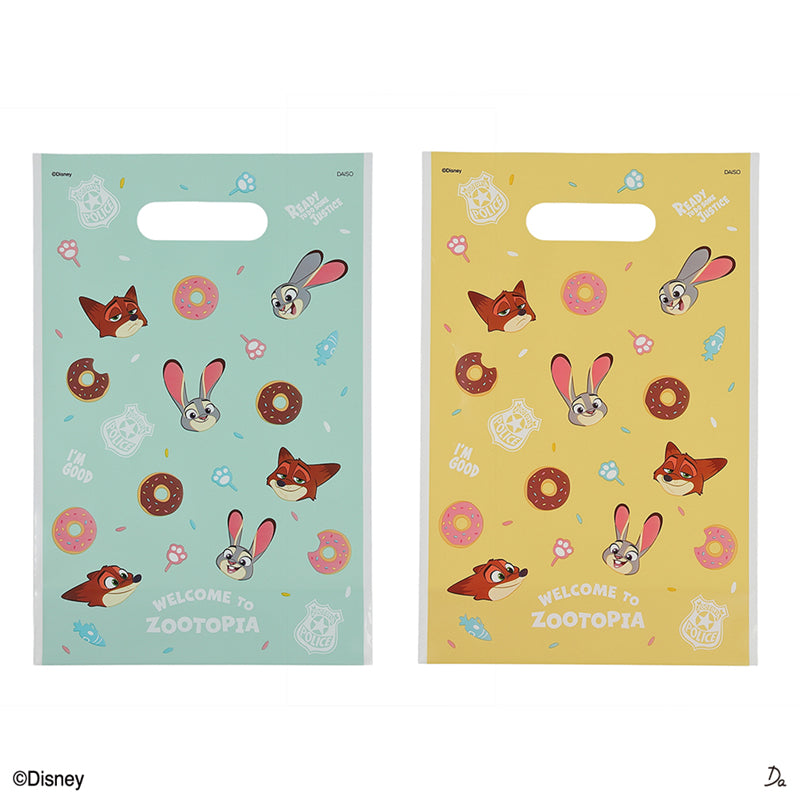 底マチハンドルバッグ、３枚（ズートピア）