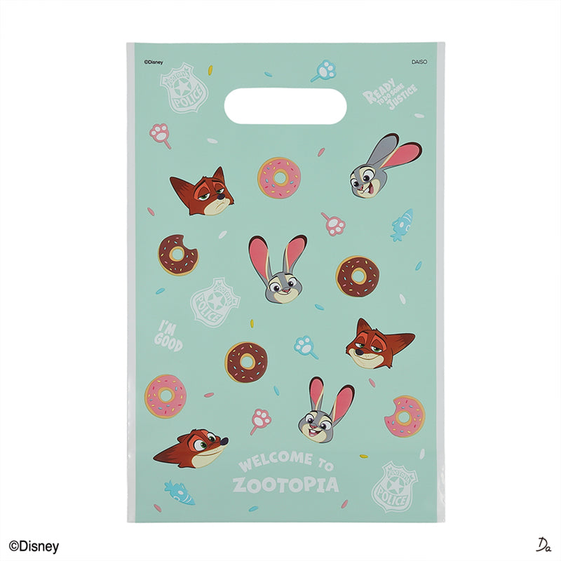 底マチハンドルバッグ、３枚（ズートピア）