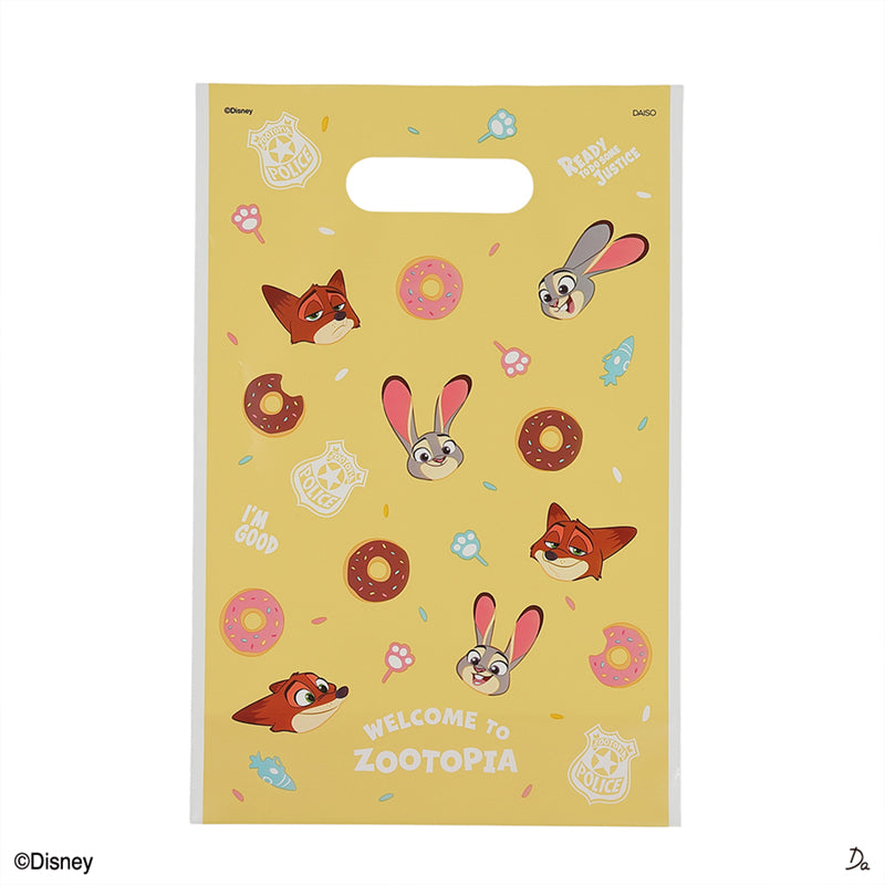 底マチハンドルバッグ、３枚（ズートピア）