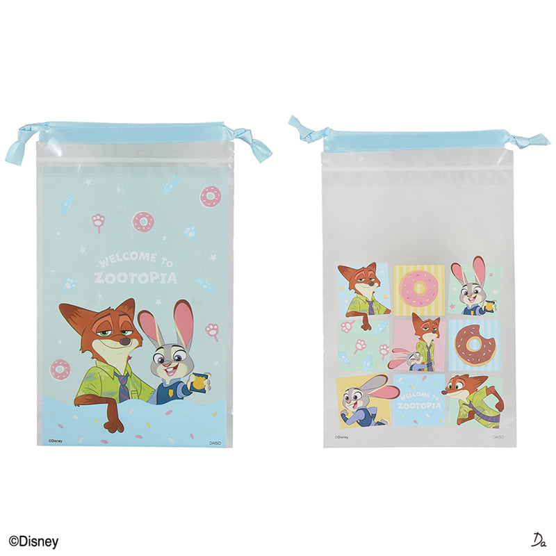底マチクリア巾着バッグ（ズートピア）