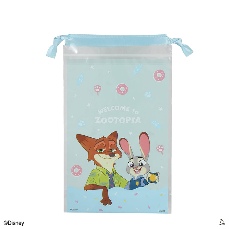 底マチクリア巾着バッグ（ズートピア）