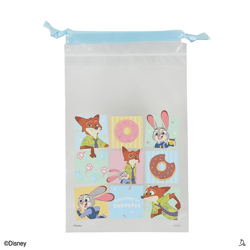 底マチクリア巾着バッグ（ズートピア）