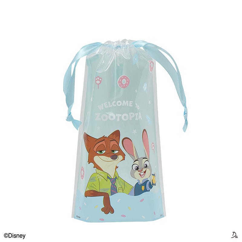 底マチクリア巾着バッグ（ズートピア）