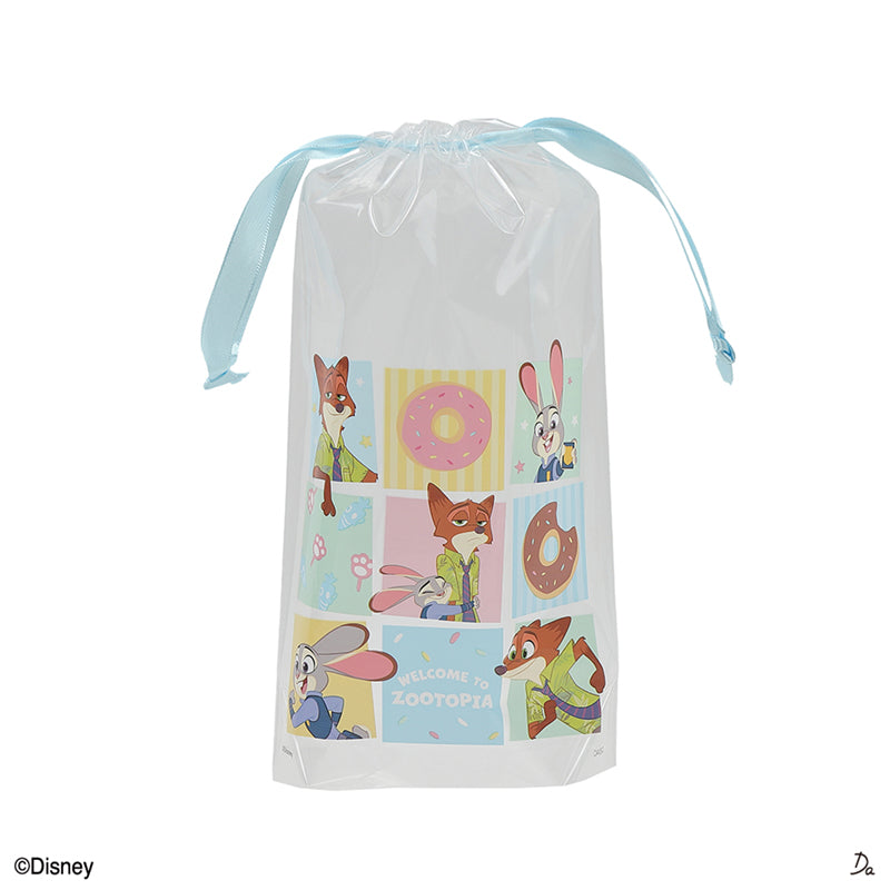 底マチクリア巾着バッグ（ズートピア）