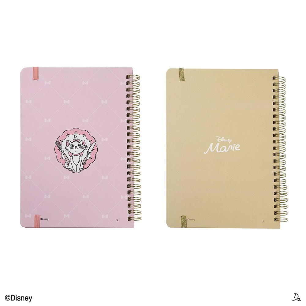 ゴムバンド付リングノート、A5、80枚（ディズニーマリー