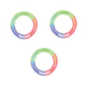 光るブレスレット　レインボー