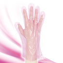 カラーポリエチレン手袋（ピンク、１００枚）