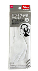 ドライブ手袋（すべり止め付、白、Ｍ）