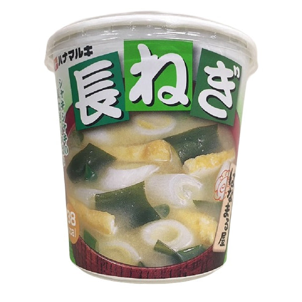 ハナマルキ はなまる屋 即席みそ汁カップ 長ねぎ 22．7g - 100均