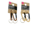 Ｄ型カラビナ（２個、アンティークカラー）