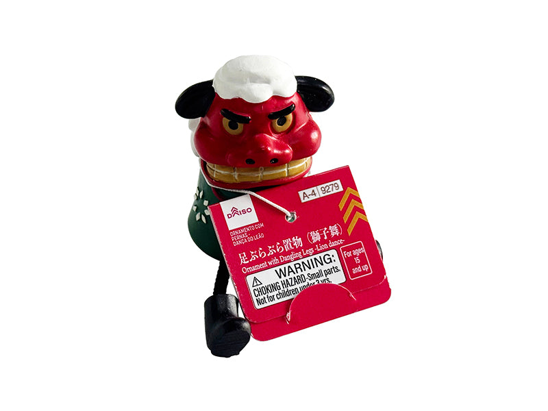 足ぶらぶら置物（獅子舞）