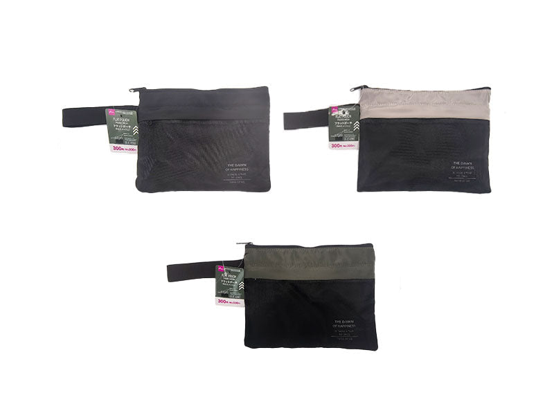 中わたメッシュフラットポーチ