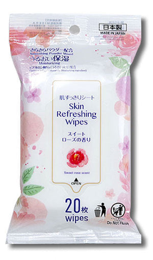 肌すっきりシート（スイートローズの香り、２０枚）