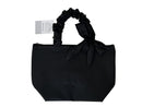 舟形ランチトートバッグ（リボン＆フリル付、ＢＫ）