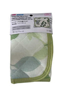 シンカーパイル枕パッド（吸水速乾、リーフ、グリーン）