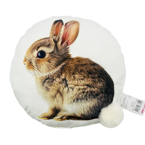 ウサギプリントクッション（ラウンド） - 100均 通販 ダイソーネット