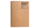 ２０２７年ダイアリー（Ａ５変形、マンスリー・ウィークリー、クラフト）