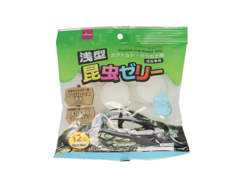 浅型昆虫ゼリー（ヨーグルト味、１６ｇ×１２個）白×１６ｇ×１２個入