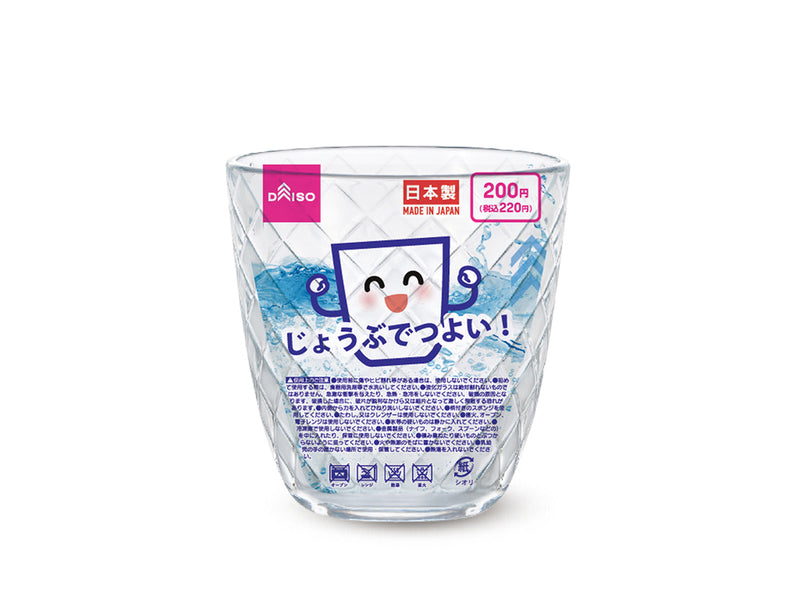 じょうぶなグラス（ダイヤ柄）
