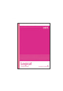 ロジカルノート　Ｂ５、３０枚、Ａ罫、ビビッドカラー、ピンク