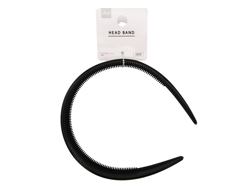 ワイドカチューシャ（黒）