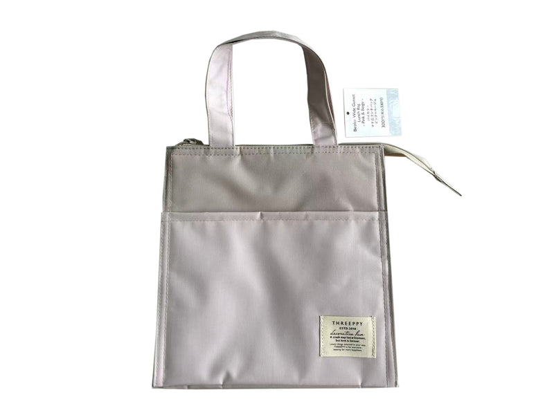 バイカラーマチ広ランチバッグ（ＰＫ×ＢＥ）