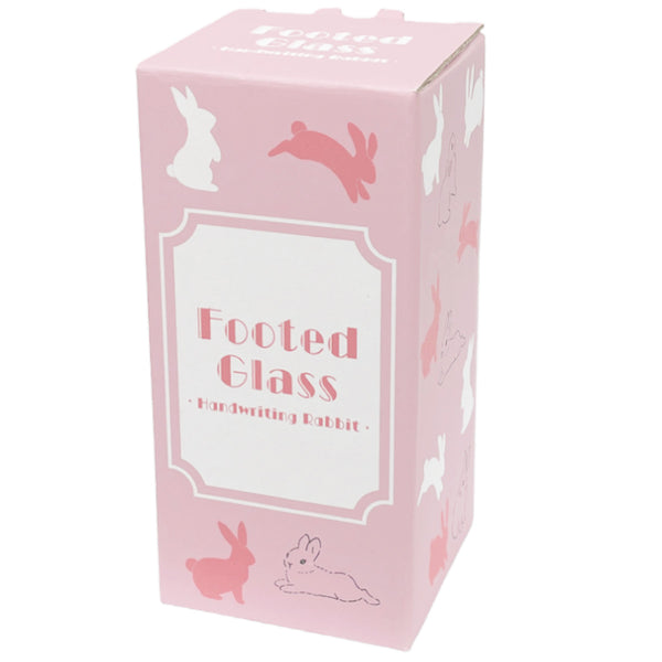 脚付きグラス 手描きウサギ - スリーピーネットストア通販【公式】