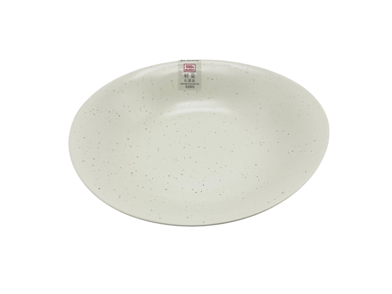軽量丸深皿（粉引）２３．２ｃｍ×２０．３ｃｍ×４．５ｃｍ