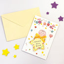 グリーティングカード（パーツ付、出産祝、ハッピーベビー）