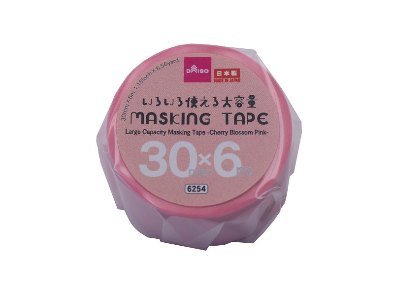 大容量マスキングテープ（桜色、３０ｍｍ×６ｍ）