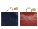 クラフト紙袋（紙製取っ手、ネイビー、ワインレッド）