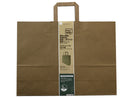 クラフトシンプル手さげ袋（横型、４２ｃｍ×３１ｃｍ×１２．５ｃｍ、２枚）