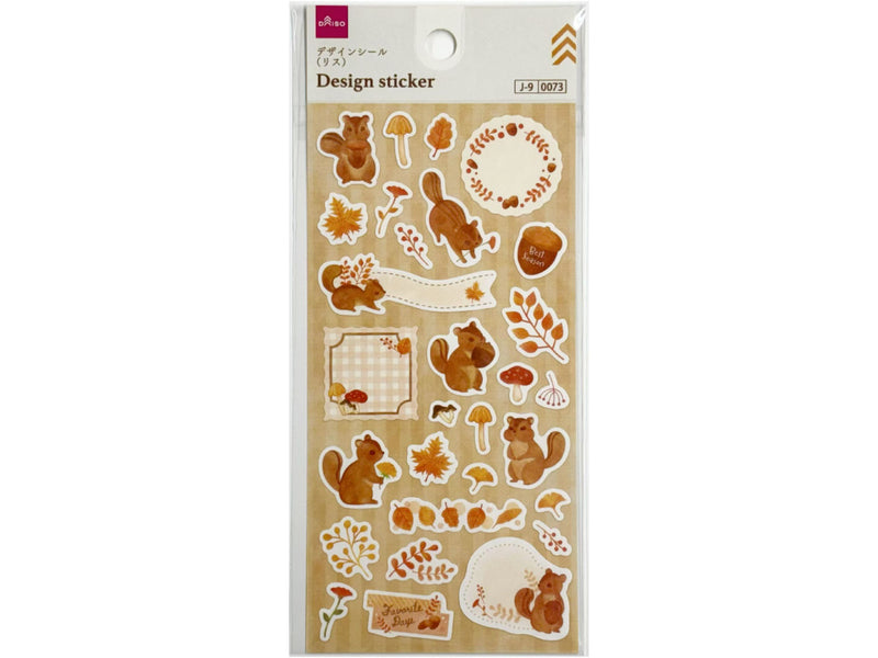 デザインシール（リス）