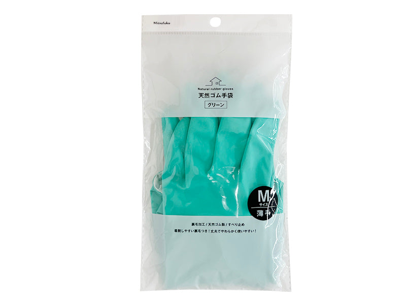 天然ゴム手袋Ｍサイズ　薄手タイプ