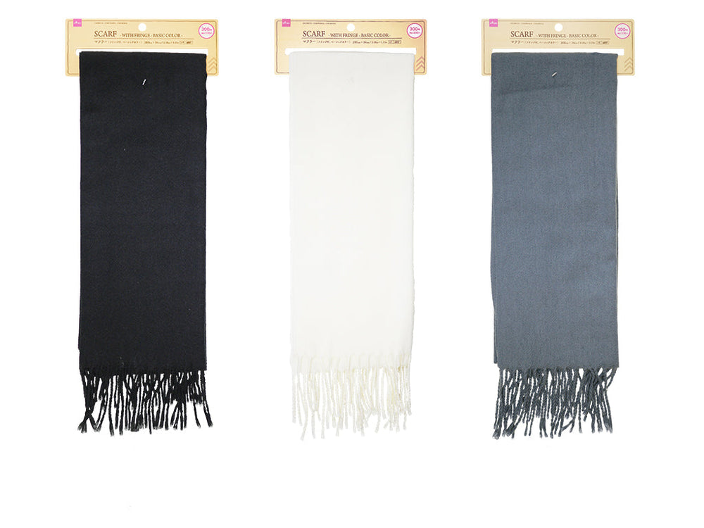 マフラー（フリンジ付、ベーシックカラー） - 100均 通販 ダイソー