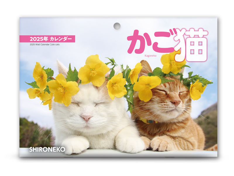 ２０２５年壁掛けカレンダー（かわいい猫）