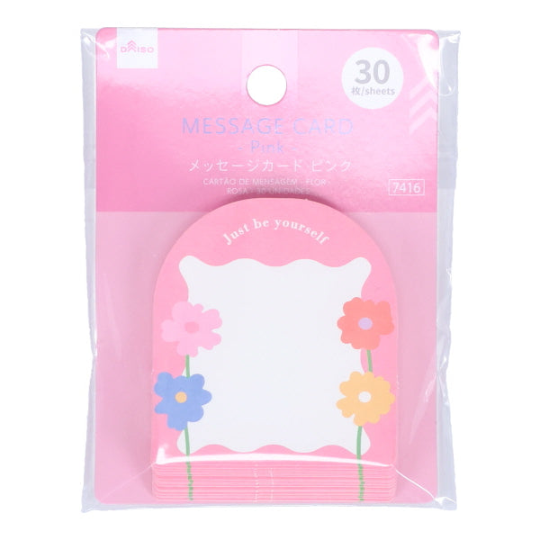 メッセージカード（フラワー、ピンク、30枚） - 100均 通販 ダイソー