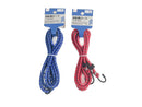 自転車ロープ（１．８ｍ、赤、青）
