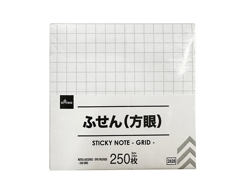 ふせん（方眼、２５０枚）